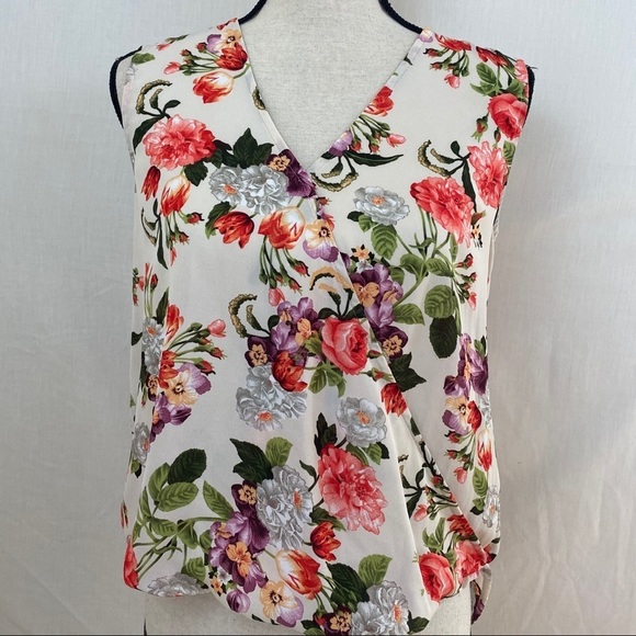 Forever 21 Floral Top/blouse. Multi colors. Sz M - Picture 1 of 8